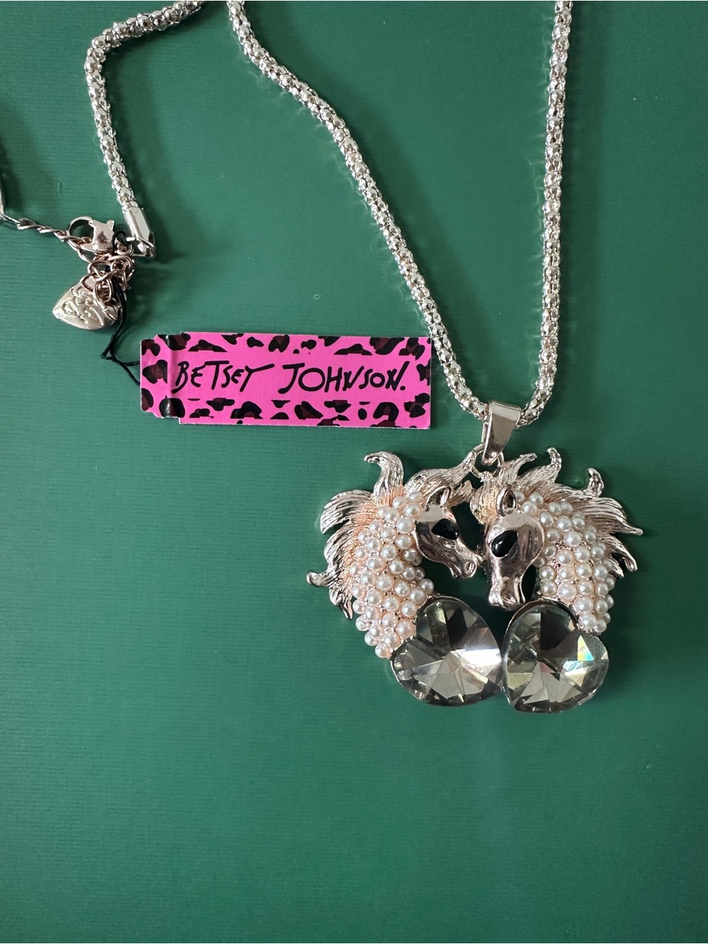 Betsey Johnson Horse Pendant Statement Necklace - Picture 3 of 7